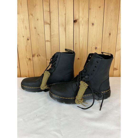 Dr. Marten Wyoming Combs Leather Combat Boots, Black - Men\'s 9 Women\'s 10 *NWT* main image 7